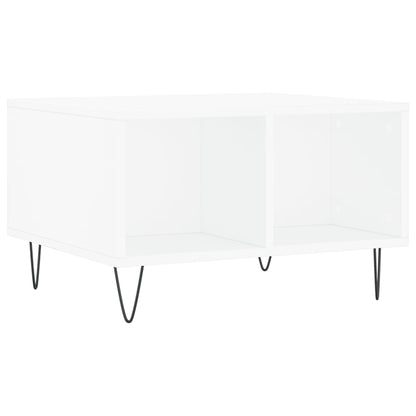 Table basse Blanc 60x50x36,5 cm Bois d’ingénierie - Tables basses