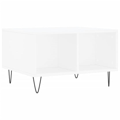 Table basse Blanc 60x50x36,5 cm Bois d’ingénierie - Tables basses