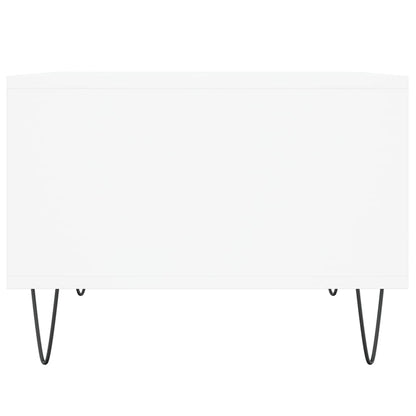 Table basse Blanc 60x50x36,5 cm Bois d’ingénierie - Tables basses