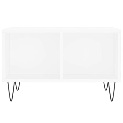Table basse Blanc 60x50x36,5 cm Bois d’ingénierie - Tables basses