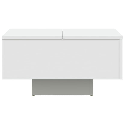 Table basse blanc 60x60x31,5 cm bois d’ingénierie - Tables basses