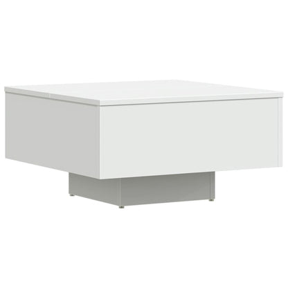 Table basse blanc 60x60x31,5 cm bois d’ingénierie - Tables basses