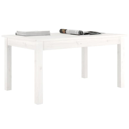 Table basse Blanc 80x50x40 cm Bois massif de pin - Tables basses