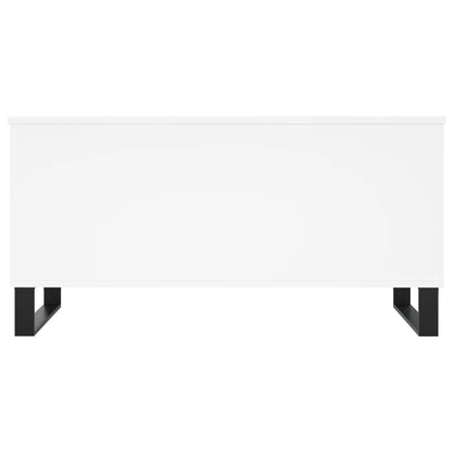 Table basse Blanc 90x44,5x45 cm Bois d’ingénierie - Tables basses