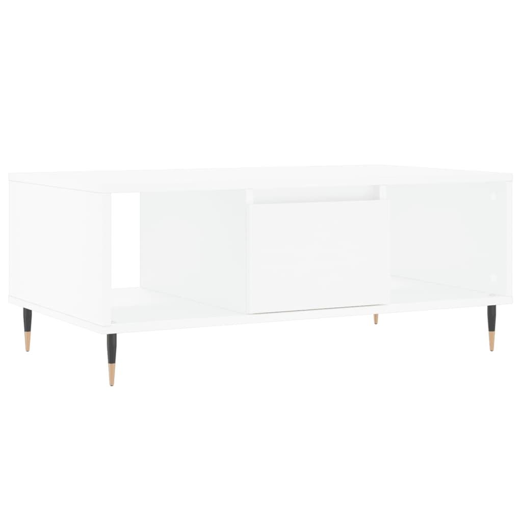 Table basse Blanc 90x50x36,5 cm Bois d’ingénierie - Tables basses
