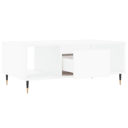 Table basse Blanc 90x50x36,5 cm Bois d’ingénierie - Tables basses