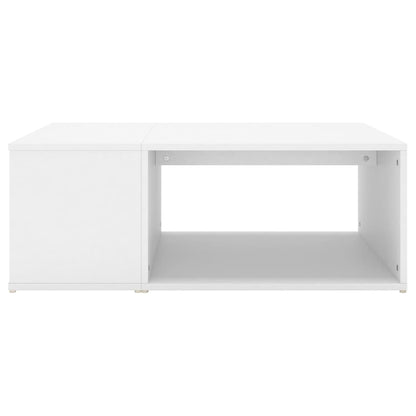 Table basse blanc 90x67x33 cm bois d’ingénierie - Tables basses