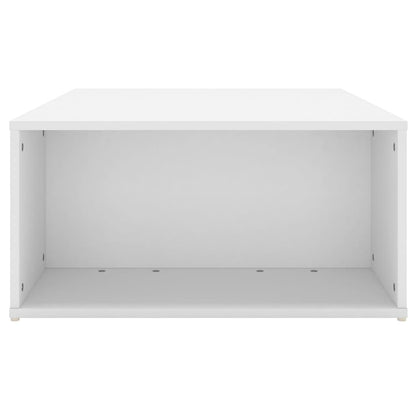 Table basse blanc 90x67x33 cm bois d’ingénierie - Tables basses