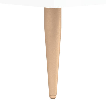 Table basse blanc brillant 50x50x40 cm bois d’ingénierie - Tables basses