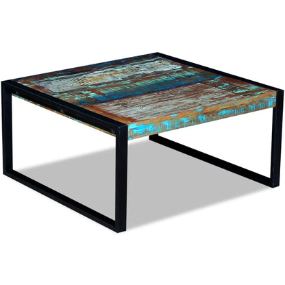 Table basse Bois de récupération massif 80x80x40 cm - Tables basses