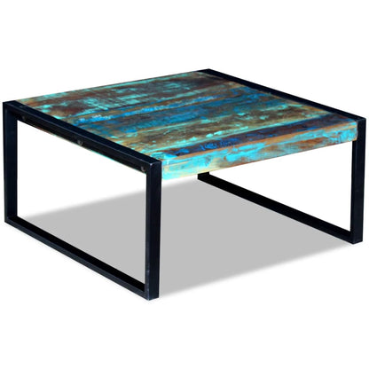 Table basse Bois de récupération massif 80x80x40 cm - Tables basses