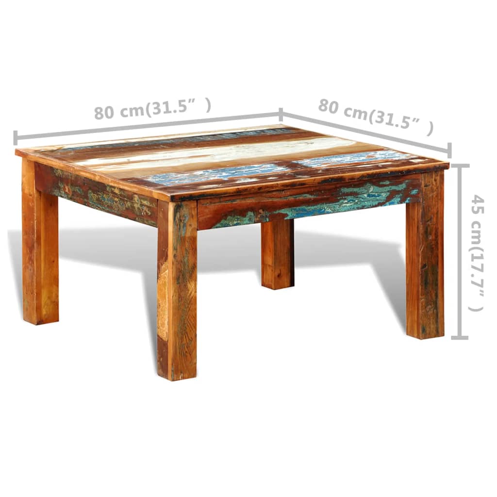 Table basse carrée Bois de récupération - Tables basses