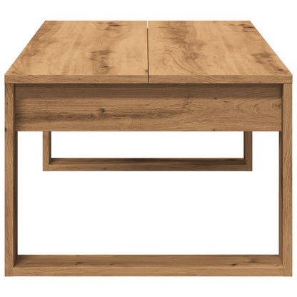Table basse chêne artisanal 102x50x35 cm bois d’ingénierie - Tables basses