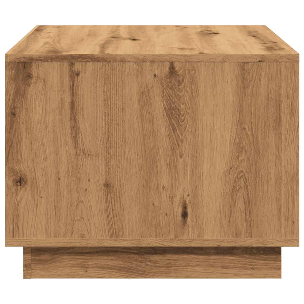 Table basse chêne artisanal 55x55x42 cm bois d’ingénierie - Tables basses