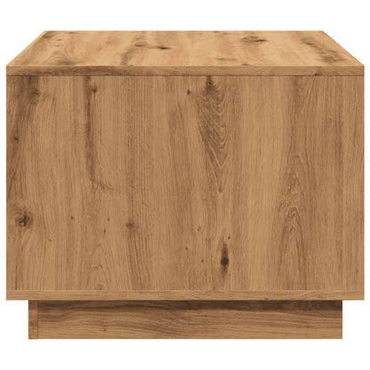 Table basse chêne artisanal 55x55x42 cm bois d’ingénierie - Tables basses