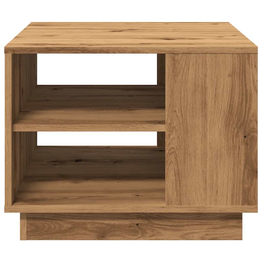 Table basse chêne artisanal 55x55x42 cm bois d’ingénierie - Tables basses