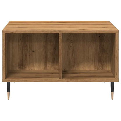 Table basse chêne artisanal 60x50x36,5 cm bois d’ingénierie - Tables basses