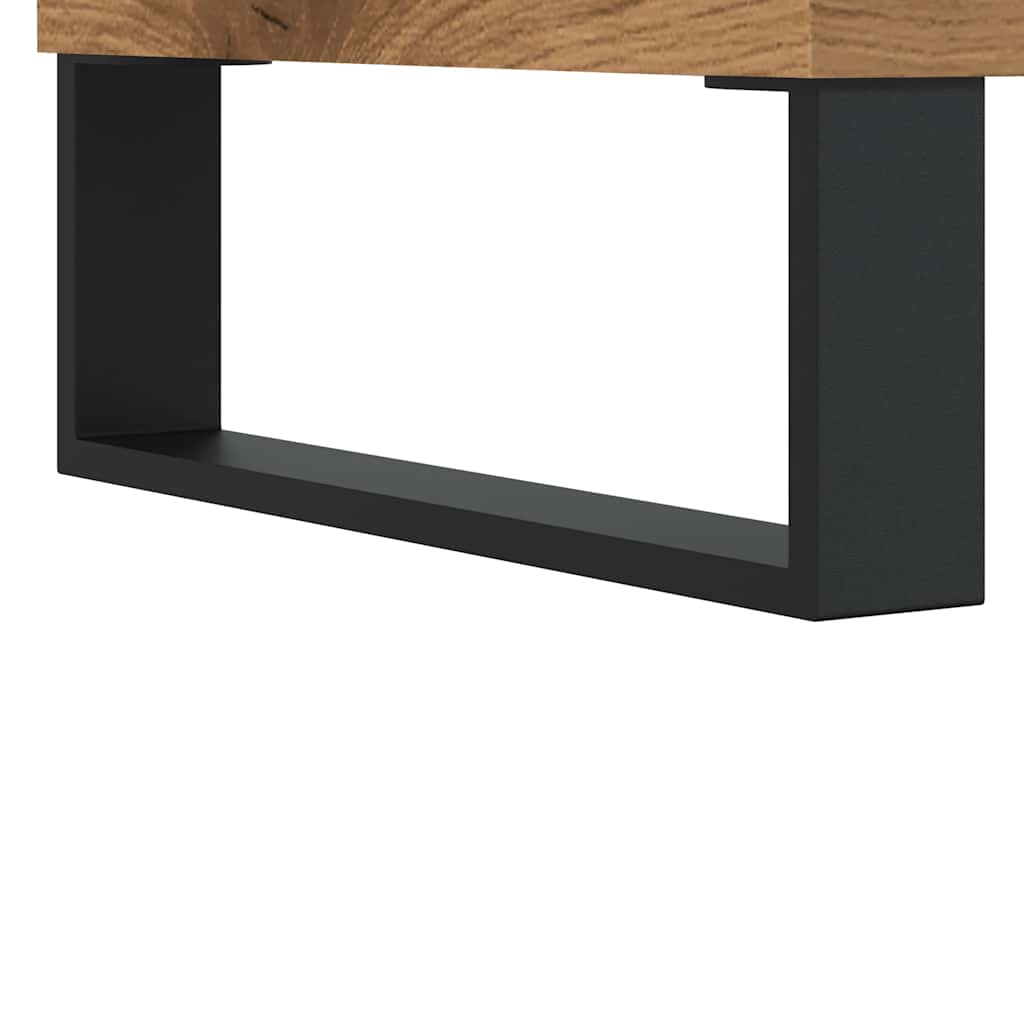 Table basse chêne artisanal 90x49x45 cm bois d’ingénierie - Tables basses