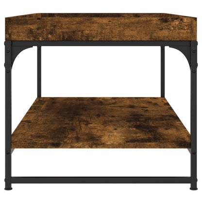 Table basse chêne fumé 100x49x45 cm bois d’ingénierie - Tables basses