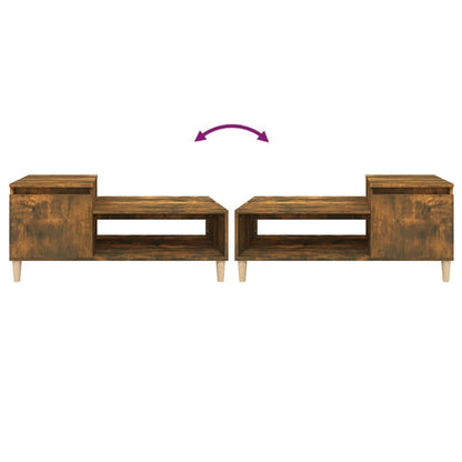 Table basse Chêne fumé 100x50x45 cm Bois d’ingénierie - Tables basses