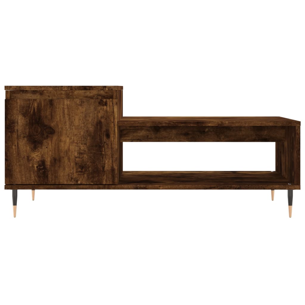 Table basse Chêne fumé 100x50x45 cm Bois d’ingénierie - Tables basses