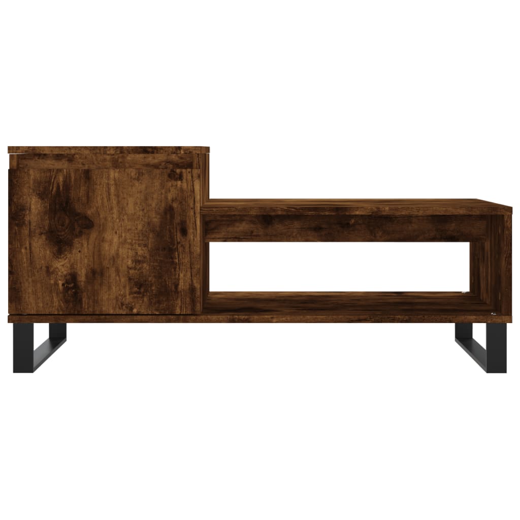Table basse Chêne fumé 100x50x45 cm Bois d’ingénierie - Tables basses