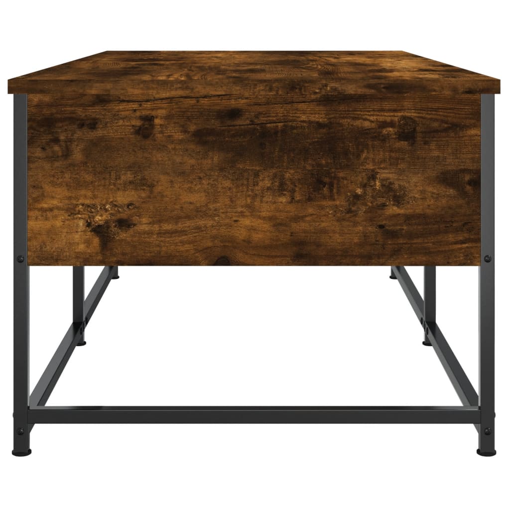 Table basse chêne fumé 100x51x40 cm bois d’ingénierie - Tables basses