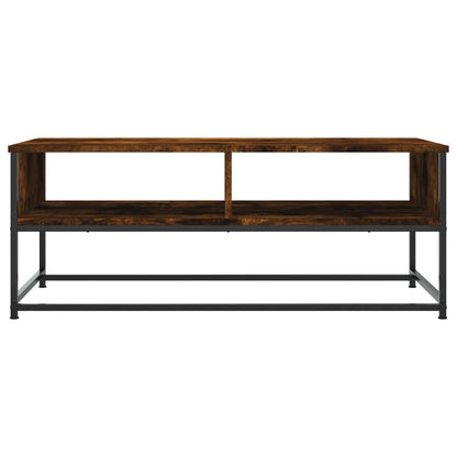 Table basse chêne fumé 100x51x40 cm bois d’ingénierie - Tables basses