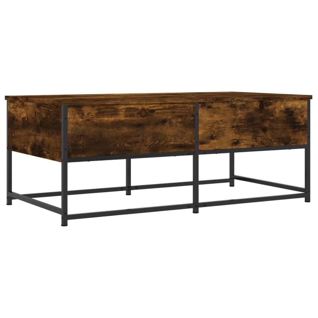 Table basse chêne fumé 100x51x40 cm bois d’ingénierie - Tables basses
