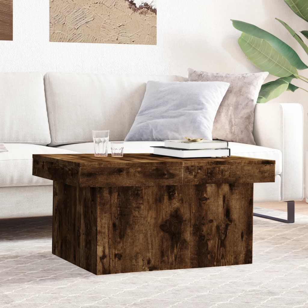 Table basse chêne fumé 100x55x40 cm bois d’ingénierie - Tables basses