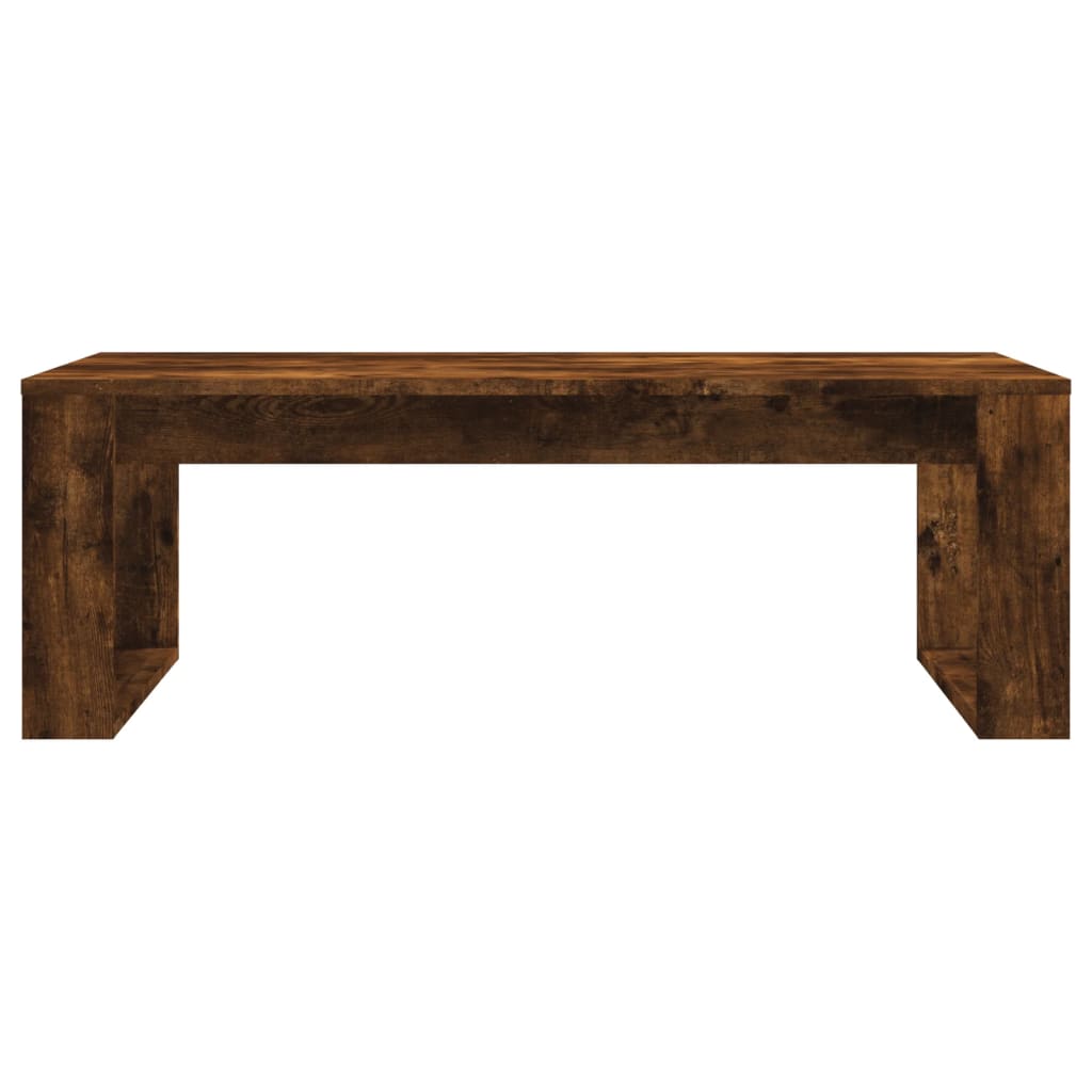 Table basse chêne fumé 102x50x35 cm bois d’ingénierie - Tables basses