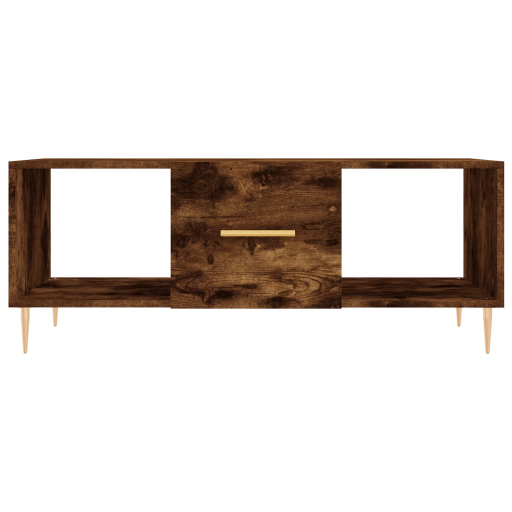 Table basse chêne fumé 102x50x40 cm bois d’ingénierie - Tables basses