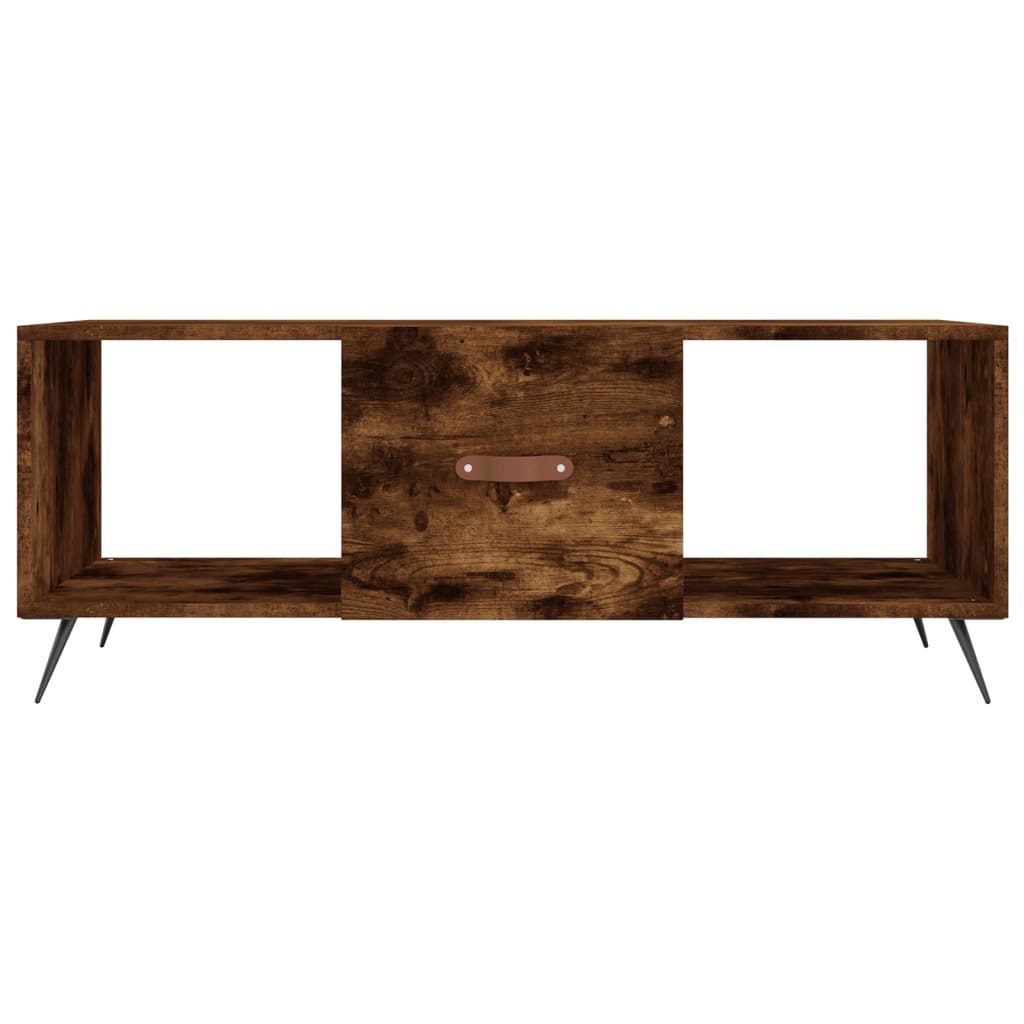 Table basse chêne fumé 102x50x40 cm bois d’ingénierie - Tables basses