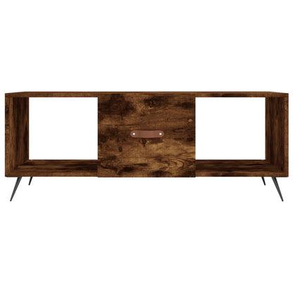Table basse chêne fumé 102x50x40 cm bois d’ingénierie - Tables basses