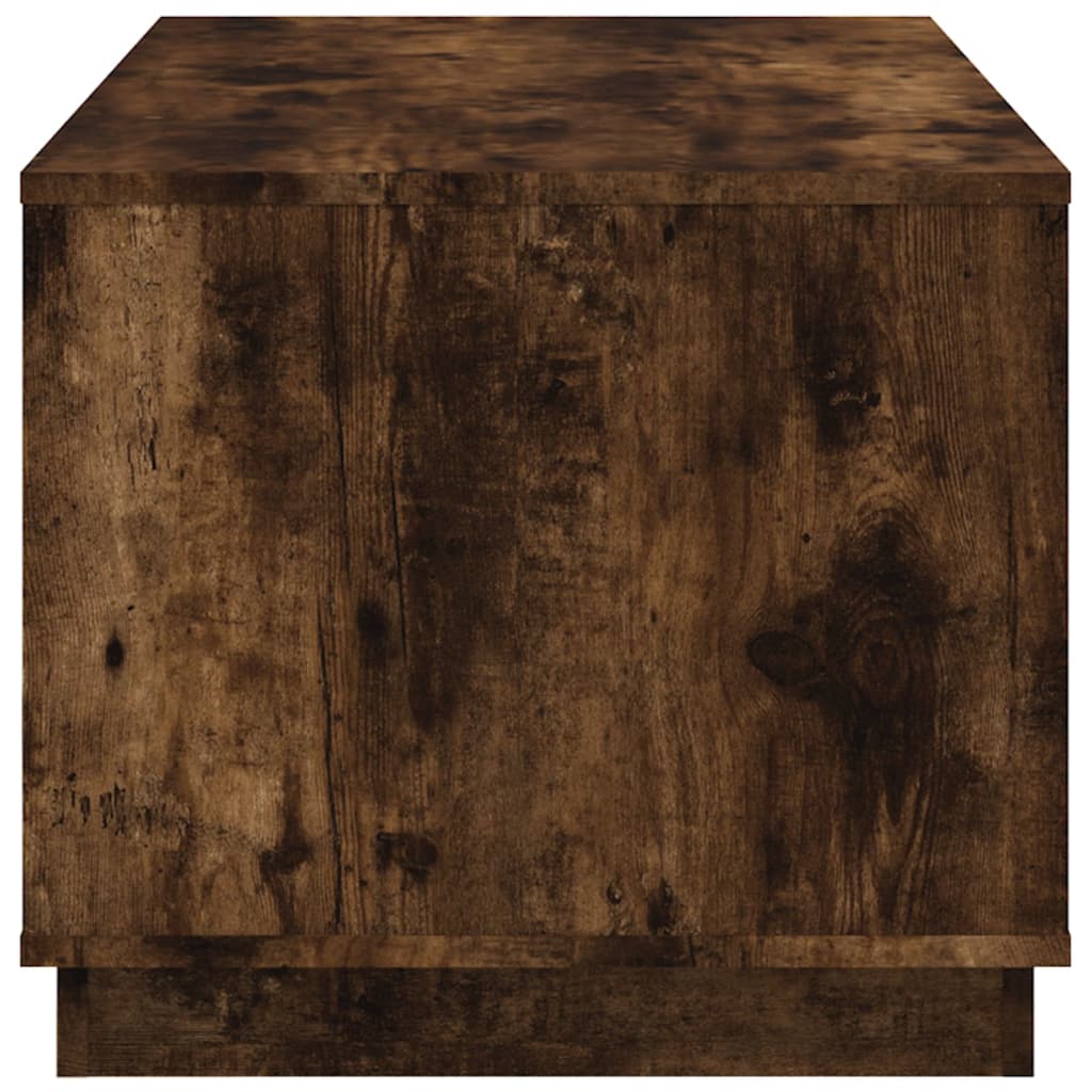 Table basse chêne fumé 102x50x44 cm bois d’ingénierie - Tables basses