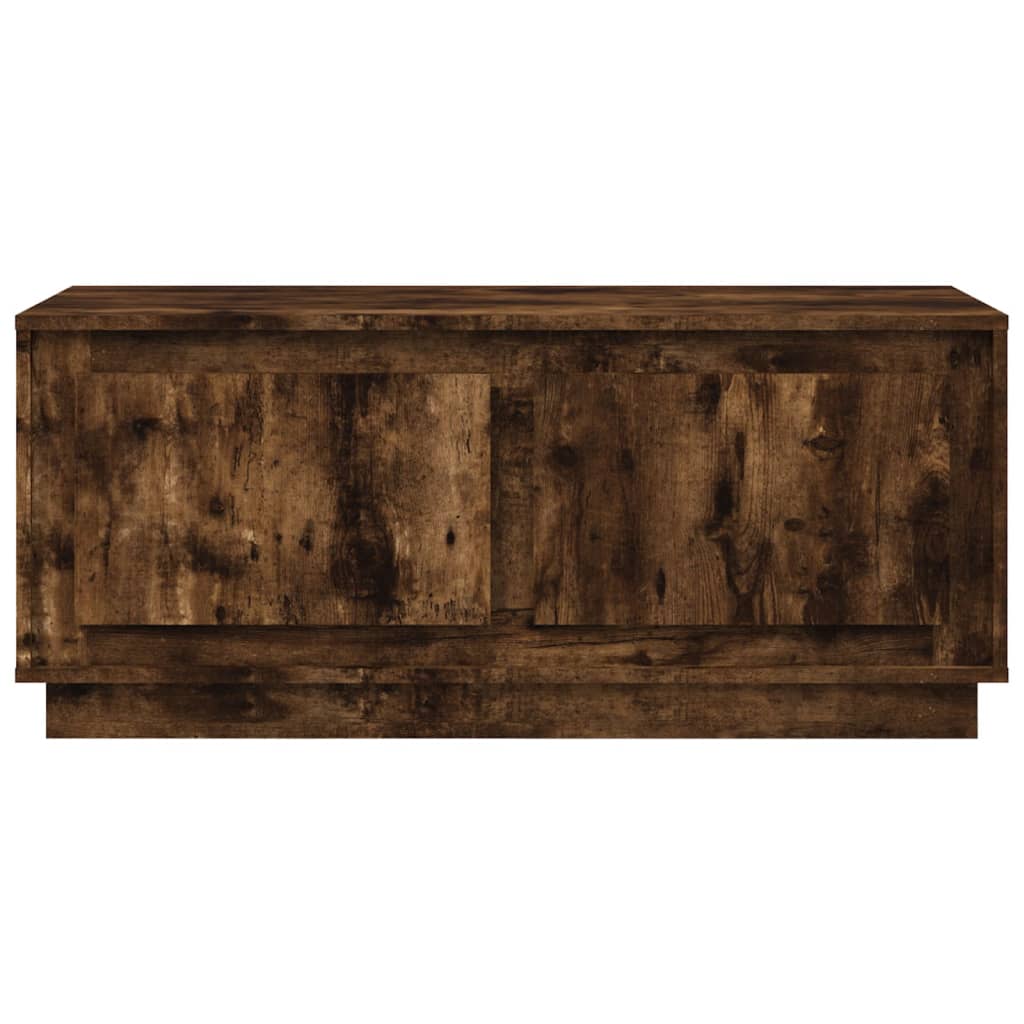 Table basse chêne fumé 102x50x44 cm bois d’ingénierie - Tables basses