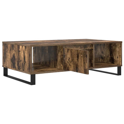 Table basse chêne fumé 104x60x35 cm bois d’ingénierie - Tables basses