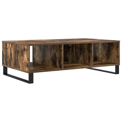 Table basse chêne fumé 104x60x35 cm bois d’ingénierie - Tables basses