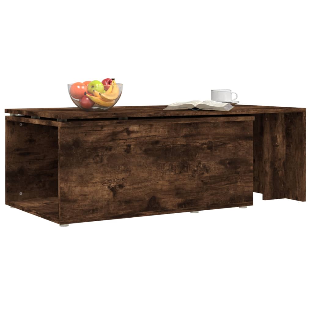 Table basse Chêne fumé 150x50x35 cm Bois d’ingénierie - Tables basses