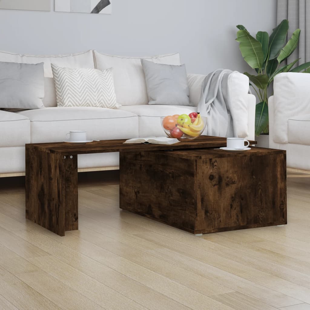Table basse Chêne fumé 150x50x35 cm Bois d’ingénierie - Tables basses