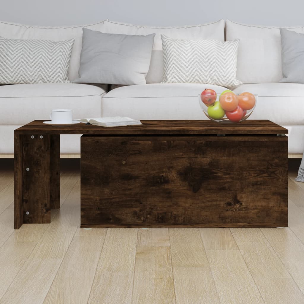 Table basse Chêne fumé 150x50x35 cm Bois d’ingénierie - Tables basses