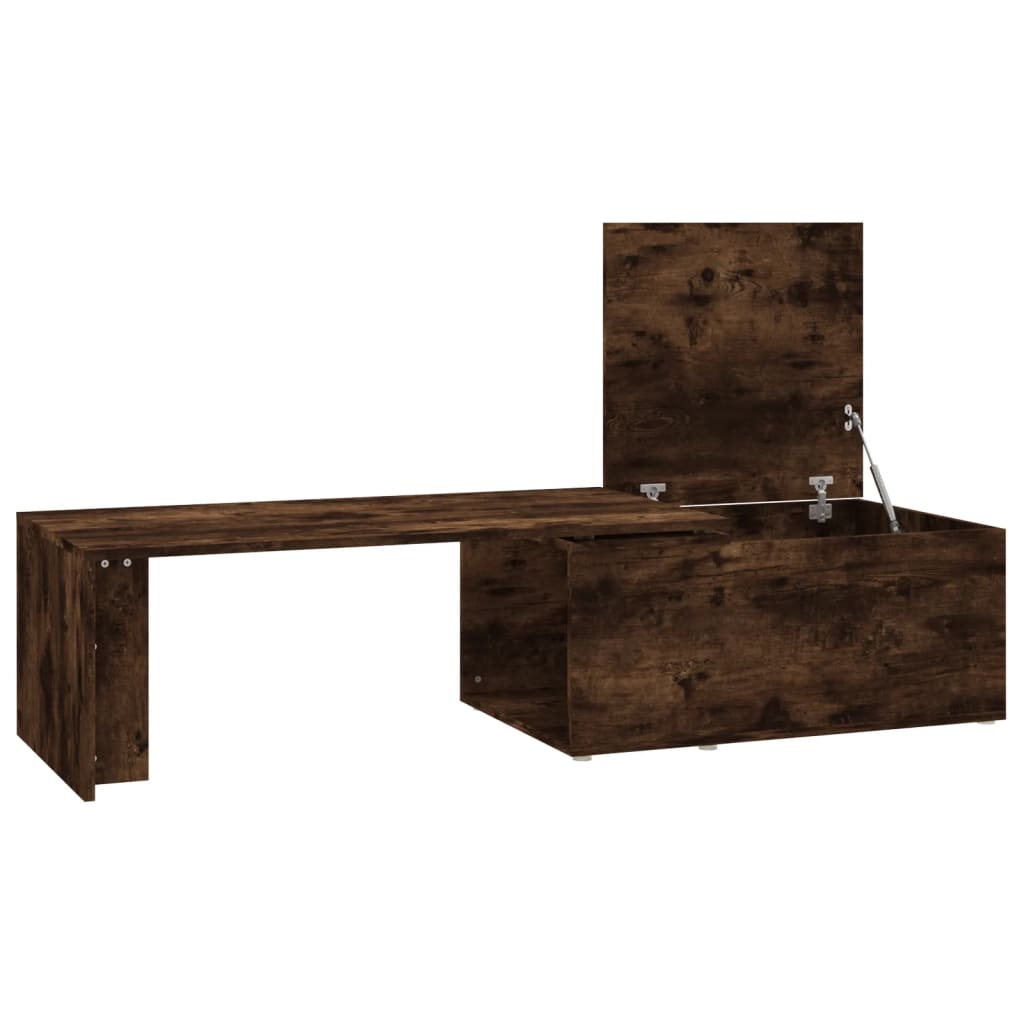 Table basse Chêne fumé 150x50x35 cm Bois d’ingénierie - Tables basses