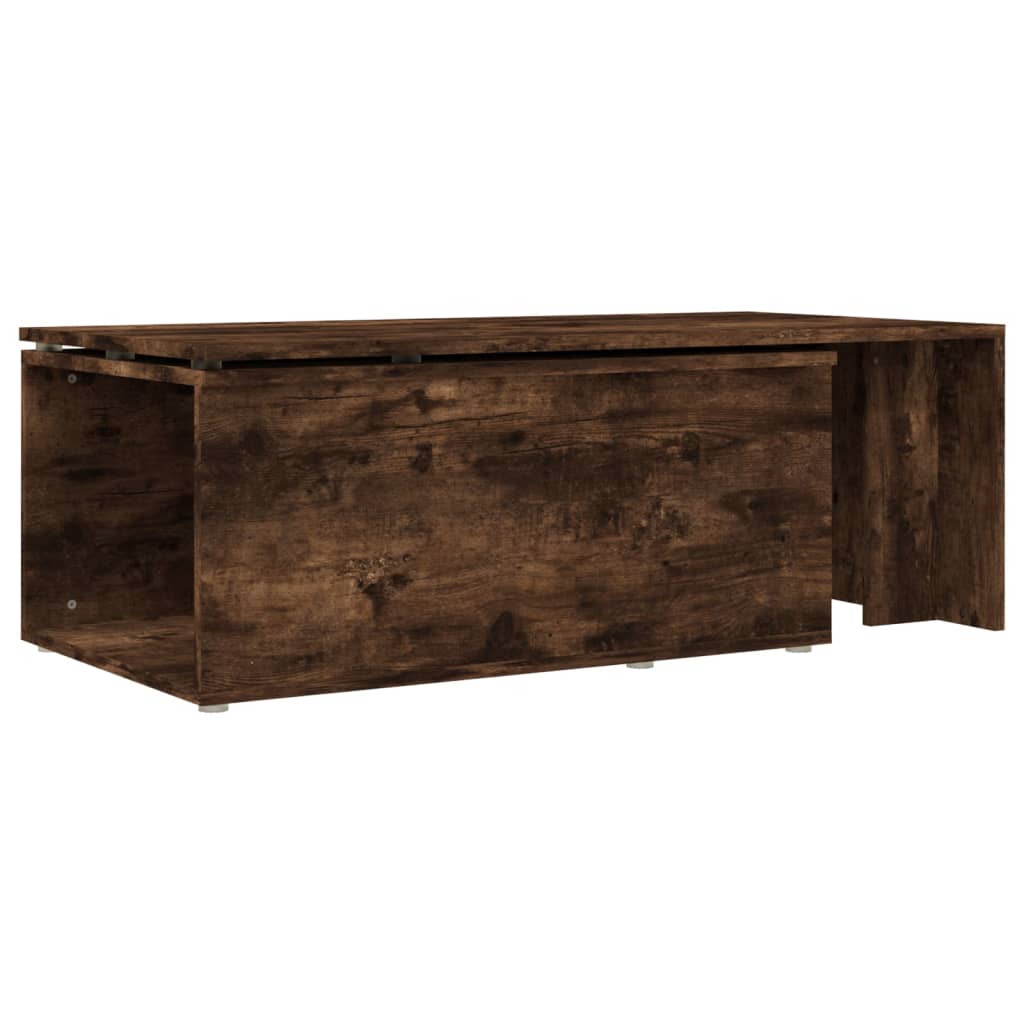 Table basse Chêne fumé 150x50x35 cm Bois d’ingénierie - Tables basses