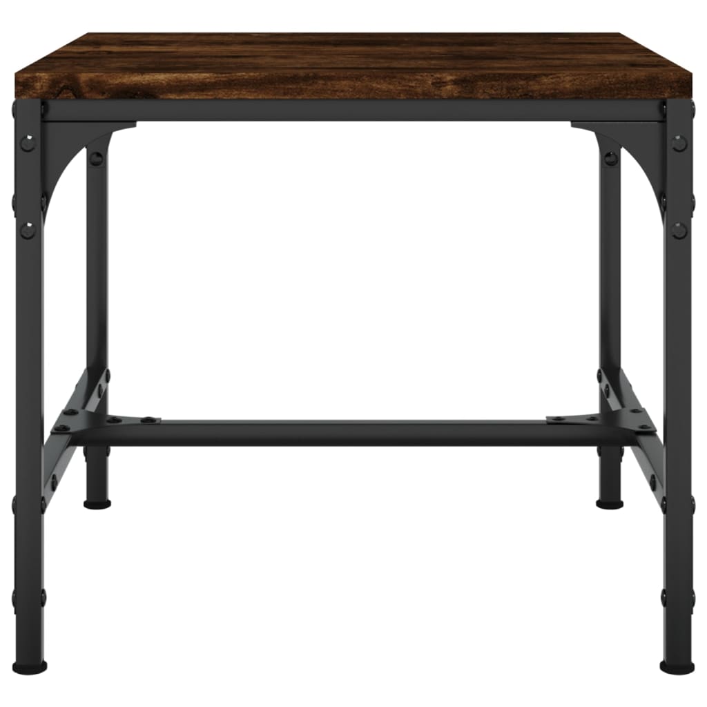 Table basse Chêne fumé 50x50x35 cm Bois d’ingénierie - Tables basses