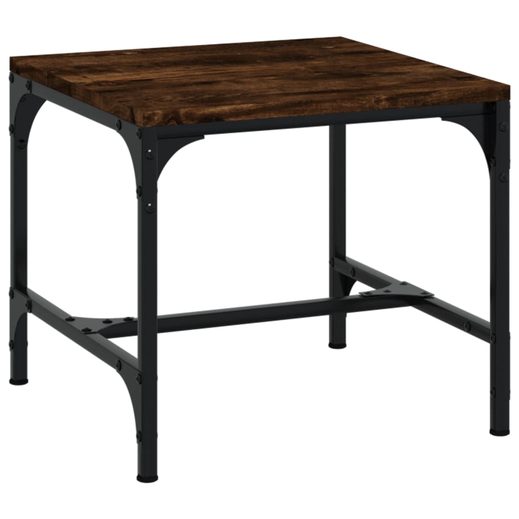 Table basse Chêne fumé 50x50x35 cm Bois d’ingénierie - Tables basses