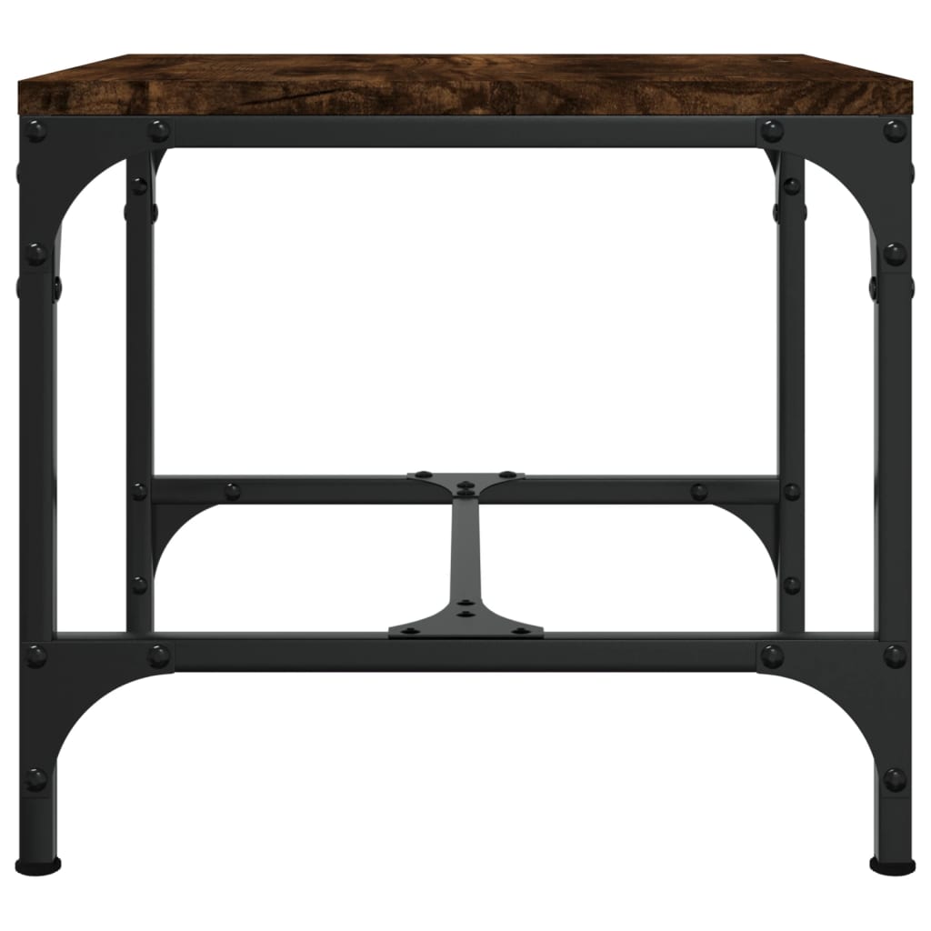 Table basse Chêne fumé 50x50x35 cm Bois d’ingénierie - Tables basses