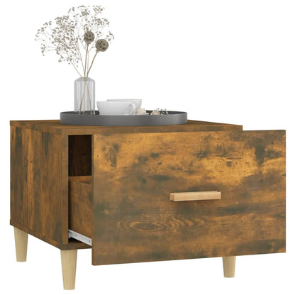 Table basse Chêne fumé 50x50x40 cm Bois d’ingénierie - Tables basses
