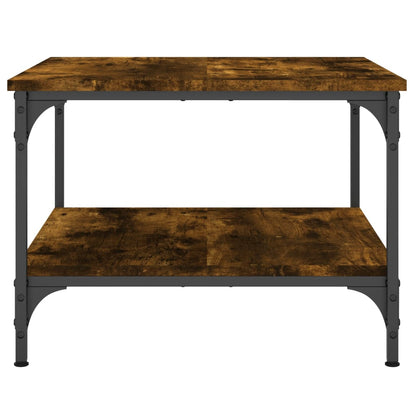 Table basse chêne fumé 55x55x40 cm bois d’ingénierie - Tables basses