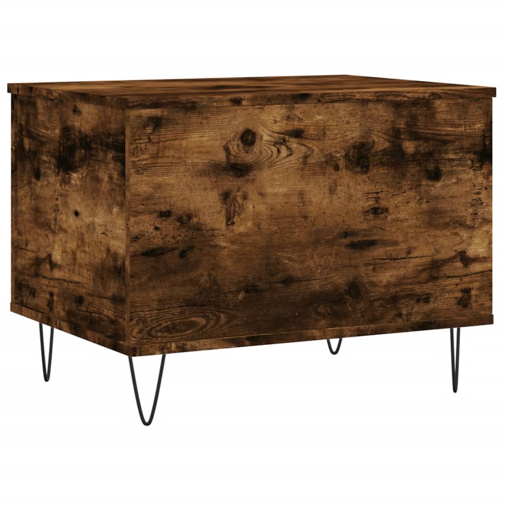 Table basse Chêne fumé 60x44,5x45 cm Bois d’ingénierie - Tables basses