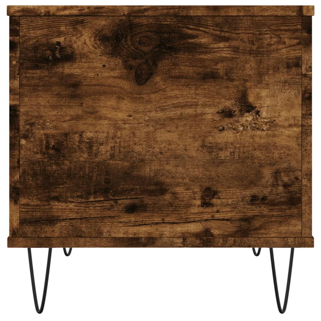 Table basse Chêne fumé 60x44,5x45 cm Bois d’ingénierie - Tables basses